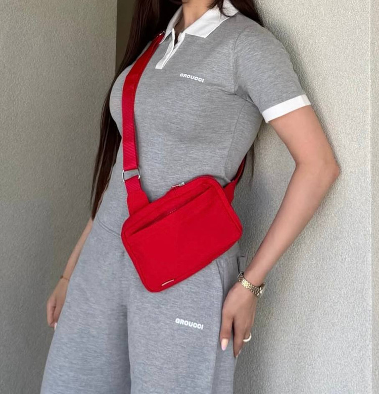کیف زنانه اسپرت بادی بگ جنس پارچه ای کتان