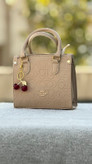 کیف زنانه دستی و دوشی مارک coach سایز کوچیک گیلاس دار جنس چرم مصنوعی