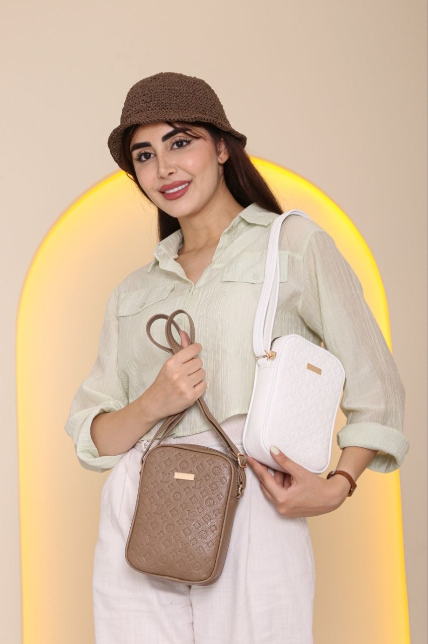کیف زنانه پاسپورتی ایستاده Lv جنس چرم مصنوعی