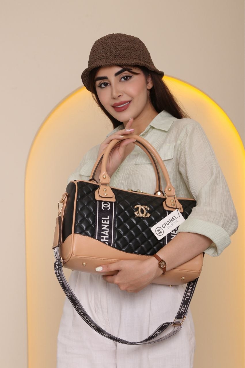 کیف زنانه صندوقی بزرگ مارک مدل دستی و دوشی  جنس چرم مصنوعی خارجی