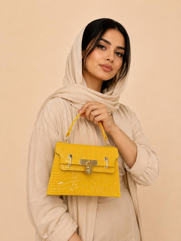 کیف زنانه دستی و دوشی Hermes سنگی جنس چرم مصنوعی ورنی خارجی
