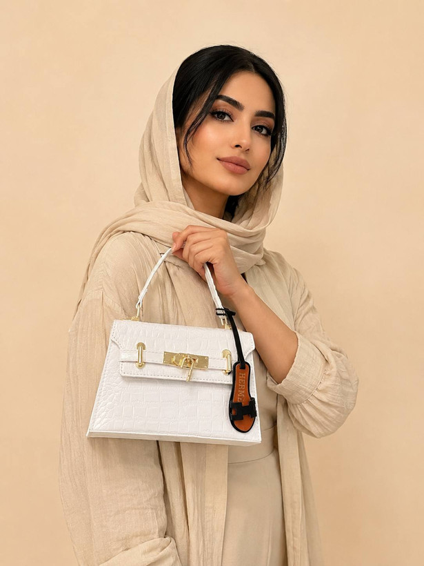 کیف زنانه دستی و دوشی Hermes سنگی جنس چرم مصنوعی ورنی خارجی