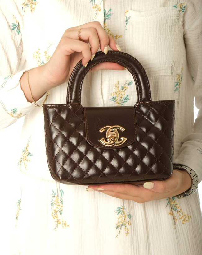 کیف دخترانه مارک chanel مدل دستی و دوشی جنس چرم مصنوعی خارجی