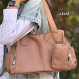کیف زنانه مدل شل دستی و دوشی جنس چرم مصنوعی شرانگ خارجی