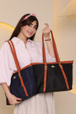 کیف زنانه مارک Polo مدل رو دوشی جنس پارچه برزنتی خارجی