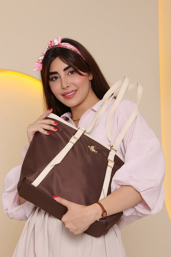 کیف زنانه مارک Polo مدل رو دوشی جنس پارچه برزنتی خارجی