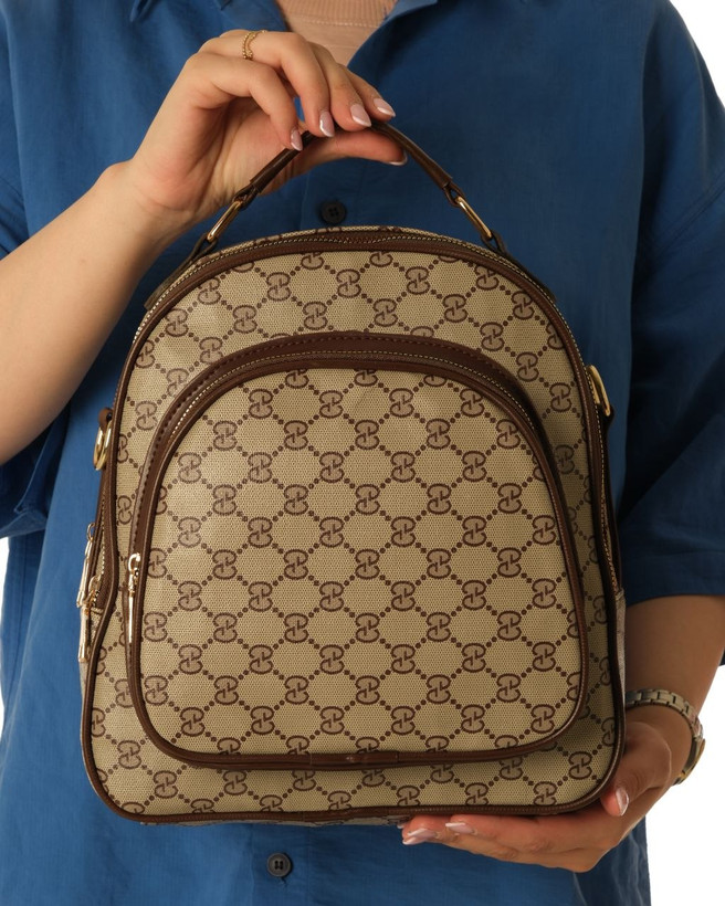 کیف دوکاره کوله شو مارک جنس چرم مصنوعی خارجی با کیفیت