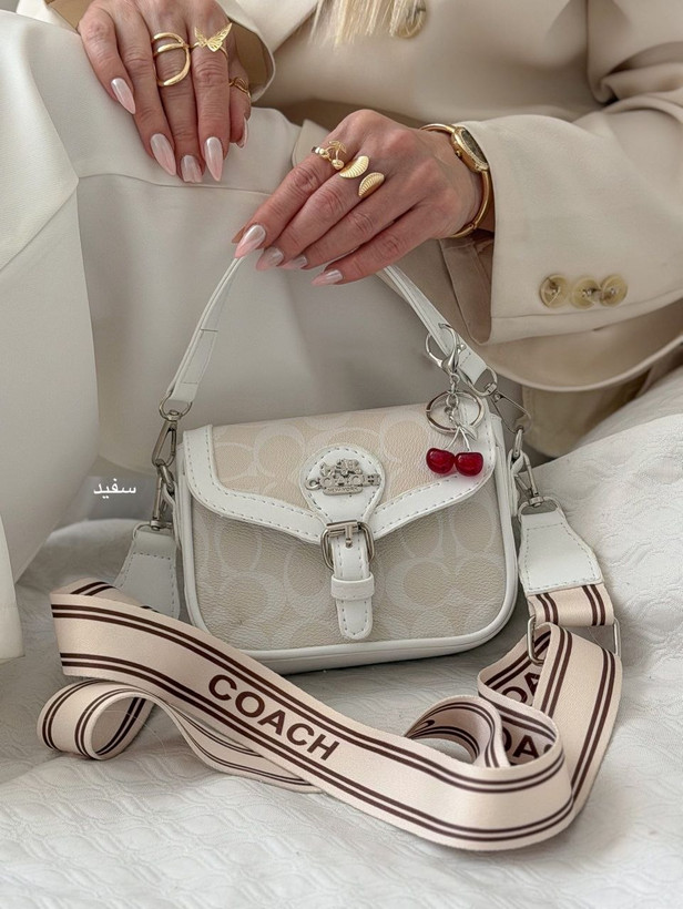 کیف دخترانه مارک coach مینی از جنس چرم مصنوعی خارجی درجه ۱