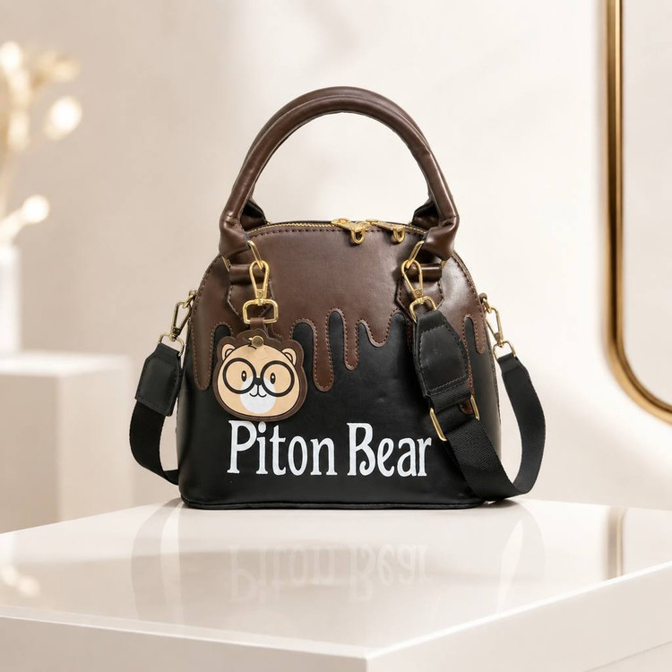 کیف دخترانه Piton bear مدل دستی و دوشی از جنس چرم مصنوعی خارجی