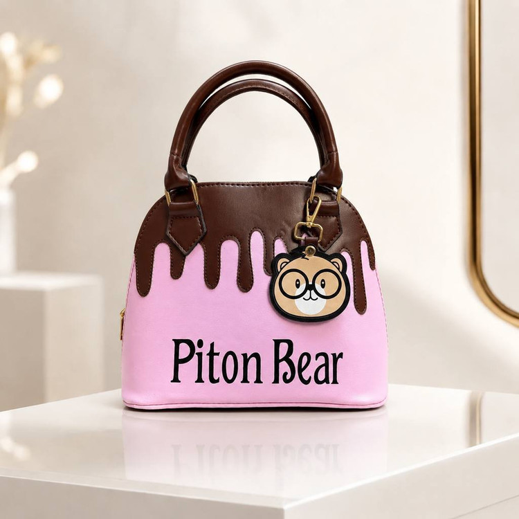 کیف دخترانه Piton bear مدل دستی و دوشی از جنس چرم مصنوعی خارجی