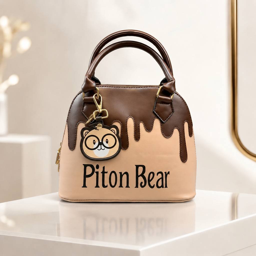 کیف دخترانه Piton bear مدل دستی و دوشی از جنس چرم مصنوعی خارجی