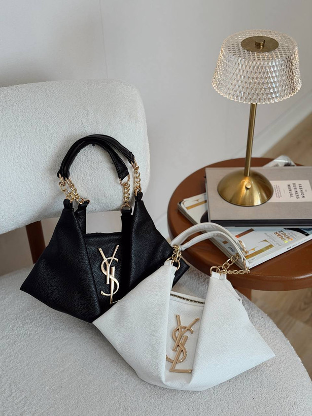 کیف زنانه مارک YSL مدل قایقی دستی و دوشی جنس چرم مصنوعی خارحی