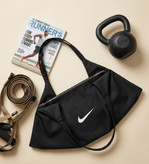 ساک ورزشی زنانه مثلثی مارک Nike و alo از جنس پارچه دیبا خارجی ضد آب
